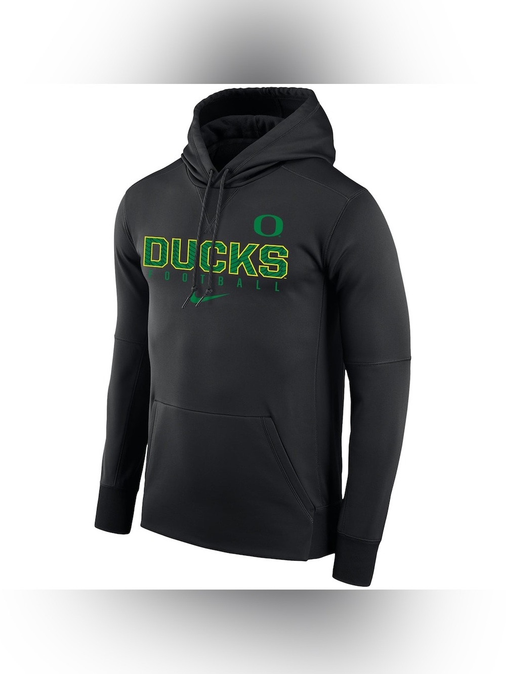 Men's Nike Black Oregon Ducks Football Practice Performance Pullover Hoodie Size - Picture 2 of 4